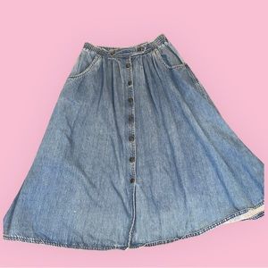 Vintage 80s Sassoon denim skirt